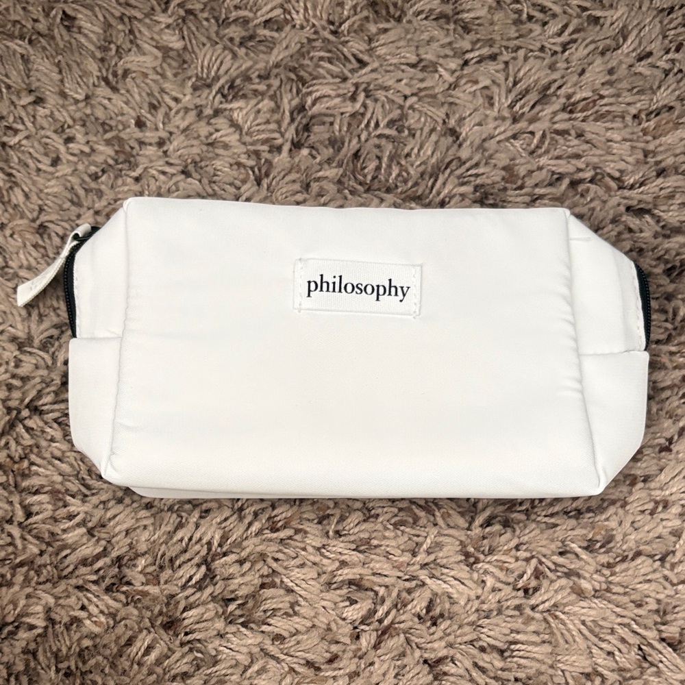 philosophy White New Toiletry Pouch